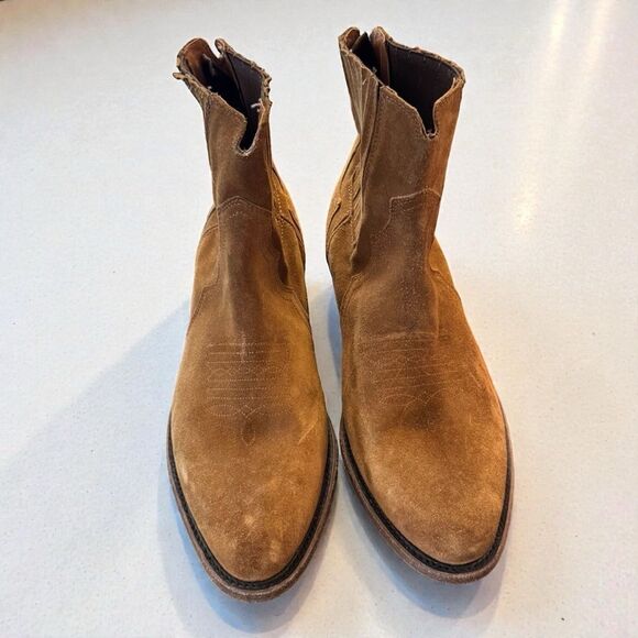 Frye Austin Chelsea Suede Copper Brown Boots main image 6